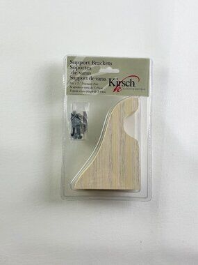 Kirsch Support Brackets For 1 3/8" Pole Vintage White 1 Pair
